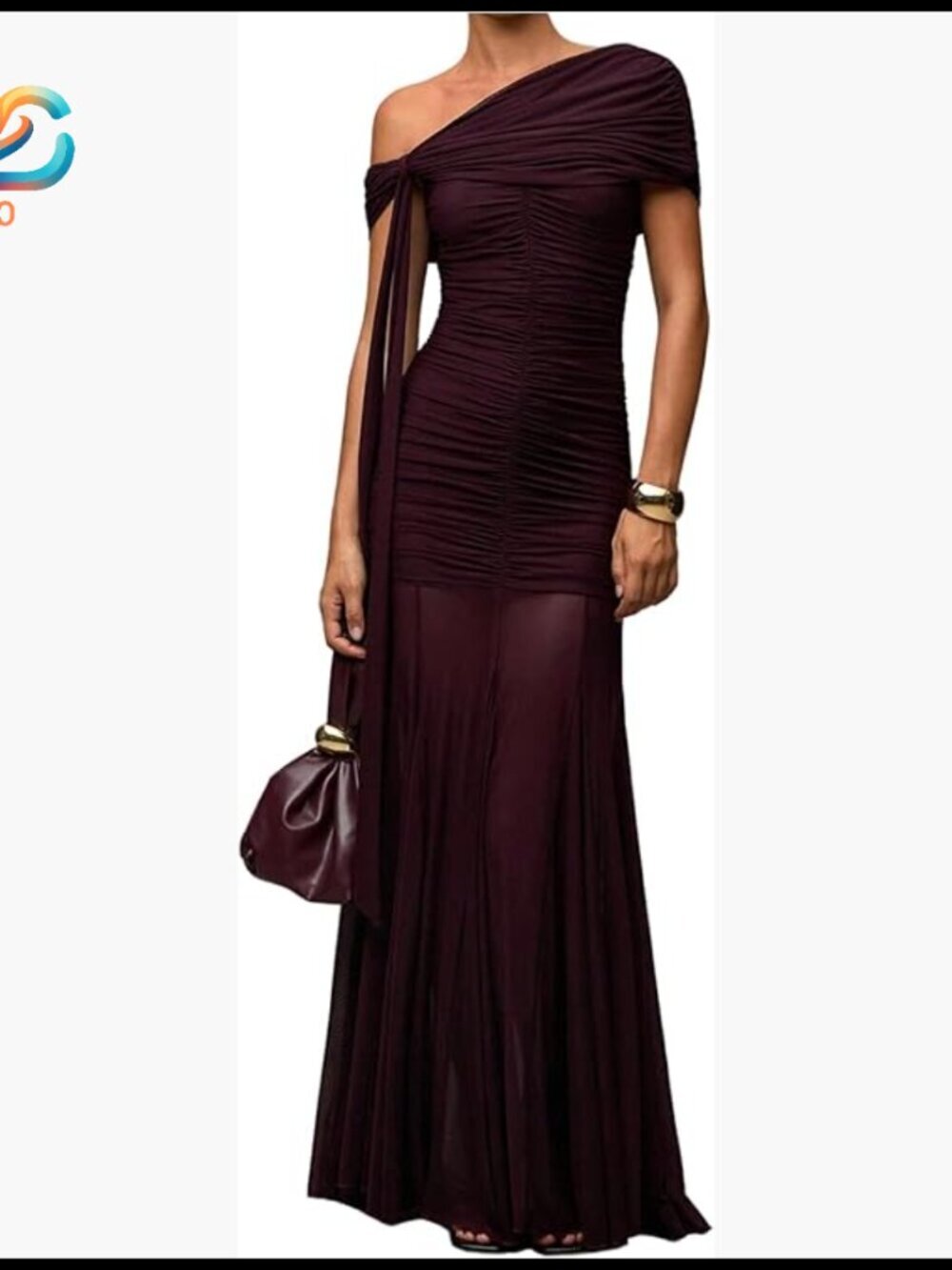 Off Shoulder Corset Mesh Formal Dress Ruched Holiday Wedding Guest Outfit